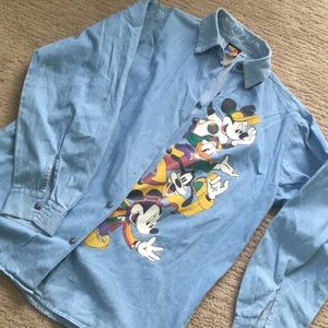 Vintage denim Disney button up
